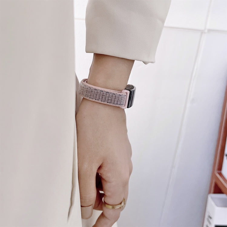 For Fitbit Luxe Nylon Loop Strap Watch Band(White) by bashfashion