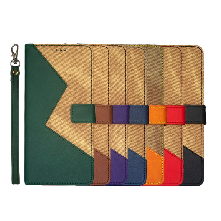 For ZTE Axon 30S idewei Two-color Splicing Leather Phone Case(Black) by idewei