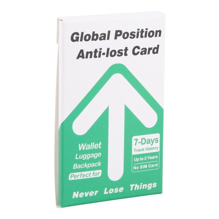 My Card K1 Global Ultra-thin Card Type Location Tracker Anti-lost Device(Black) by bashfashion