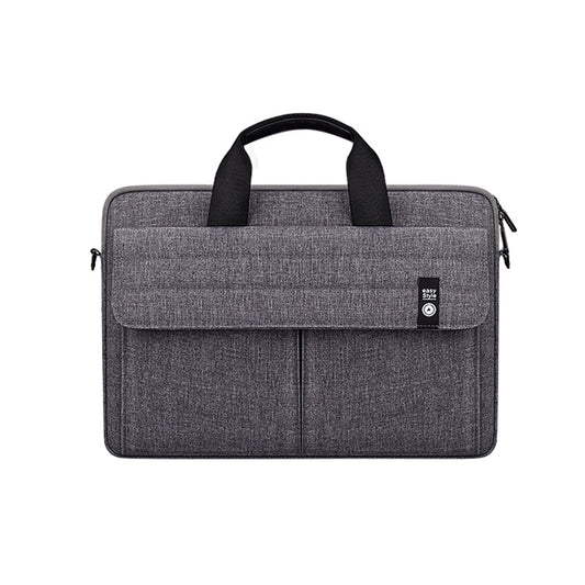 ST08 Handheld Briefcase Carrying Storage Bag with Shoulder Strap for 13.3 inch Laptop(Grey) by bashfashion