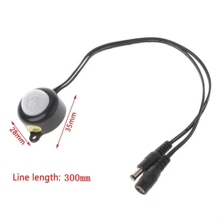DC 5-24V/5A With Plug for LED Light Bar Human Body Infrared PIR Motion Sensor Switch(Black) by bashfashion
