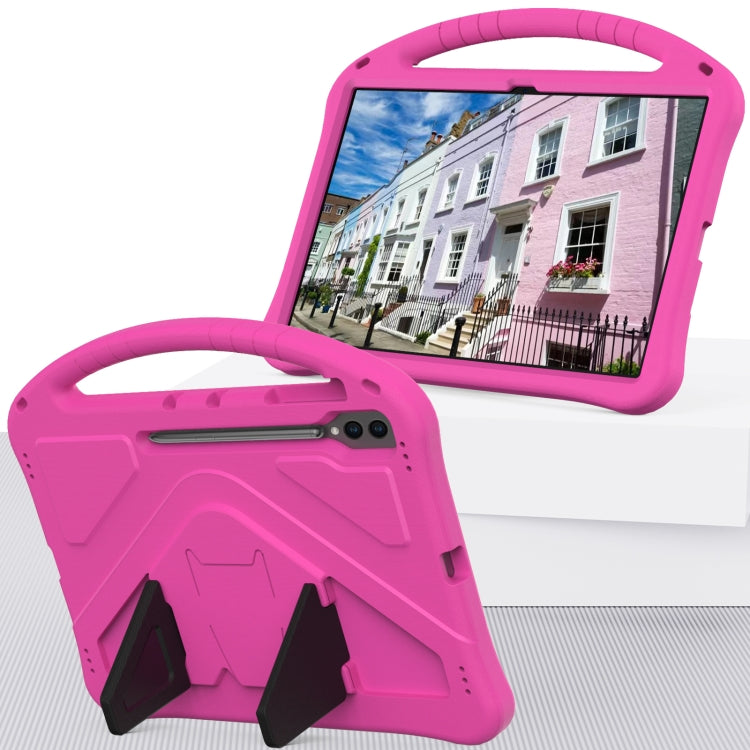 For Samsung Galaxy Tab S10 Ultra 14.6 EVA Shockproof Tablet Case with Holder(Rose Red) by bashfashion