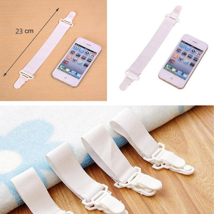 4 PCS Non Slip Elastic Band Sheet Clips by bashfashion