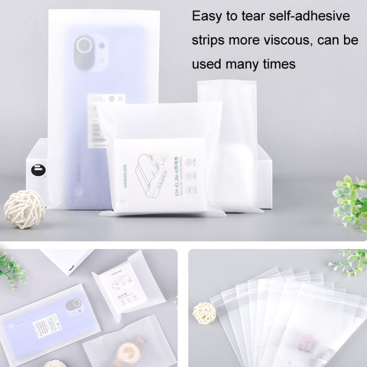 2 Sets CPE Matte Self -Sealed Bag Data Cable Phone Case Packaging Bag, Size:10x18cm by bashfashion