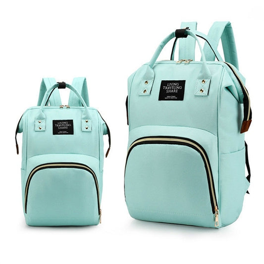 Mummy Bag Large Capacity Multifunctional Backpack Waterproof Baby Bottle Diaper Bag(Green) by bashfashion