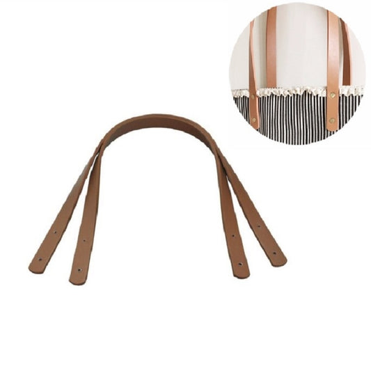 60cm Straight Rivet PU Crossbody Bag Strap Bag Accessories(Khaki) by bashfashion