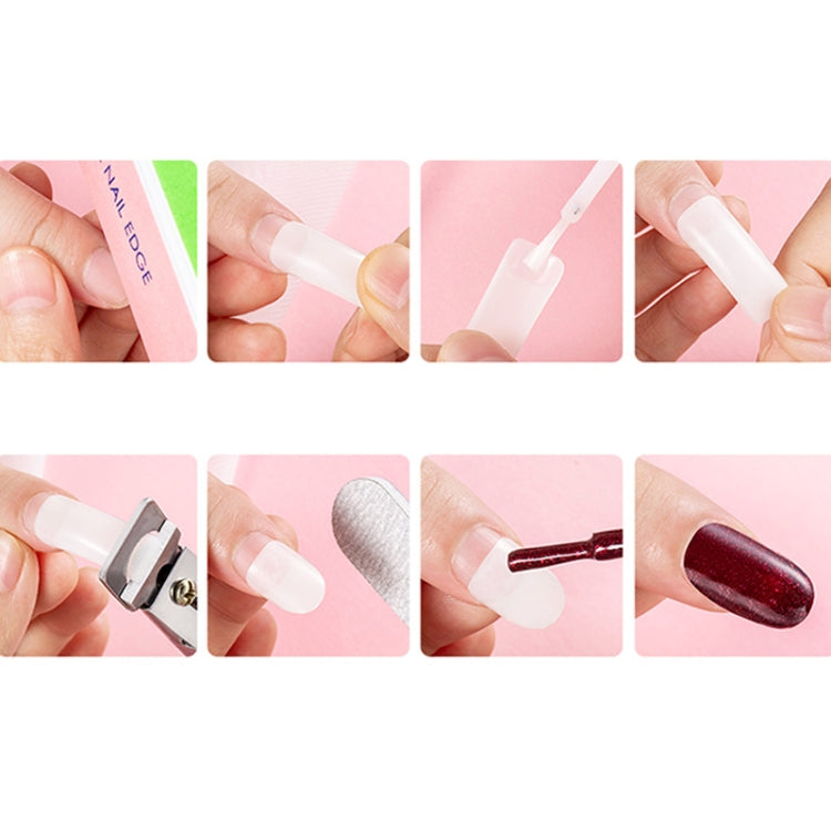 Manicure Tool Set Fingernails Word Cut Set, Specification: Transparent Semi-post Large Set by bashfashion