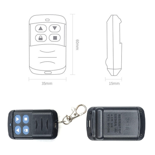2 PCS Electric Roller Shutter Waterproof Copy Universal Remote Controller Garage Door Remote Control Key(418MHz) by bashfashion