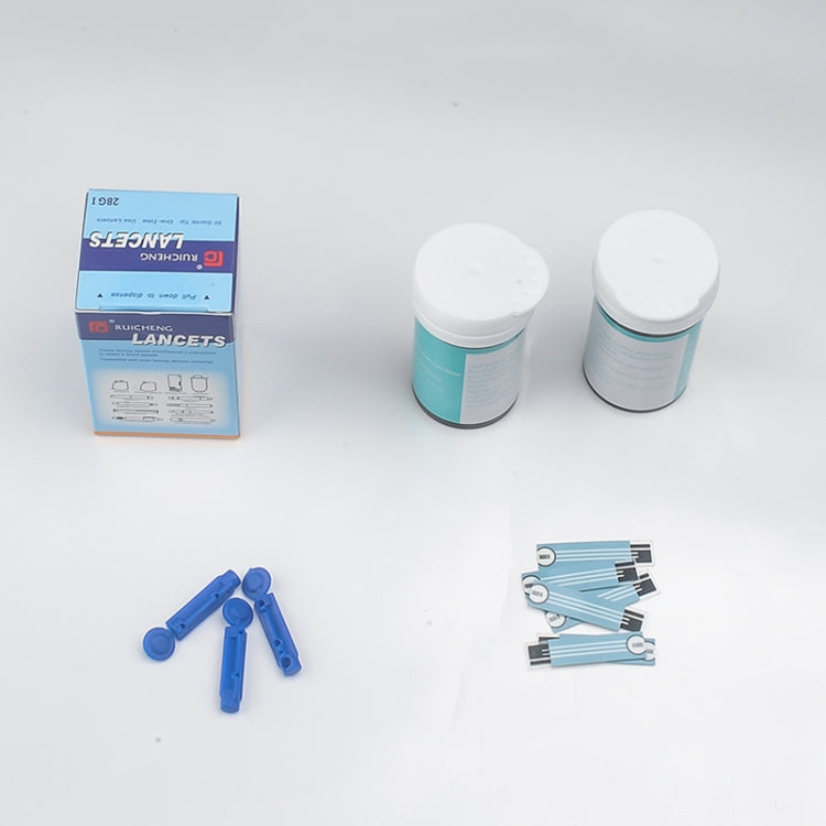 803 LCD Screen Home Automatic Blood Glucose Test, Shape: Set(English Version) by bashfashion