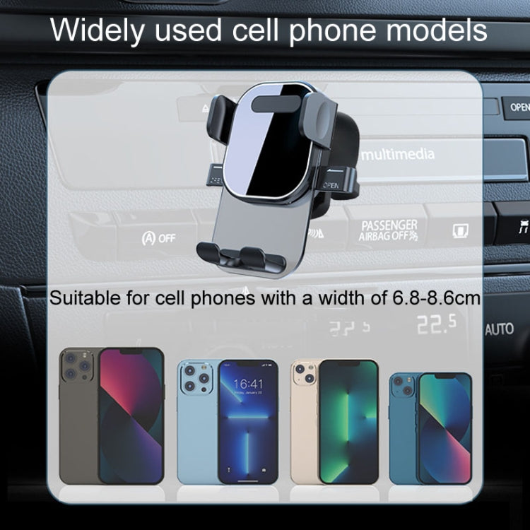 Automotive Navigation Bracket Car Air Vent Phone Fixed Support Clip, Style: Texture Model by bashfashion
