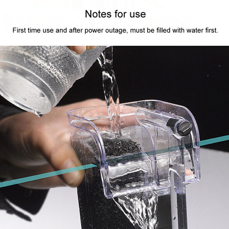 Wall Mounted Silent Fish Tank Filter Waterfall Aquarium Filtration Clean Oxygenator Pump, Style: Without Degreasing Film(US Plug) by bashfashion