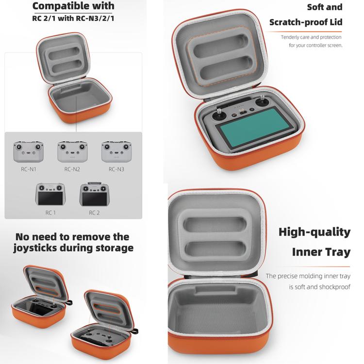 Sunnylife Mini Carrying Case Protective Handbag Portable Clutch Storage Bag for DJI RC 2 / 1 / RC-N3 / N2 / N1 (Black) by Sunnylife