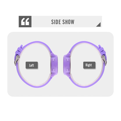 SKMEI 1721 Triplicate Round Dial LED Digital Display Luminous Silicone Strap Electronic Watch(Pink) by SKMEI