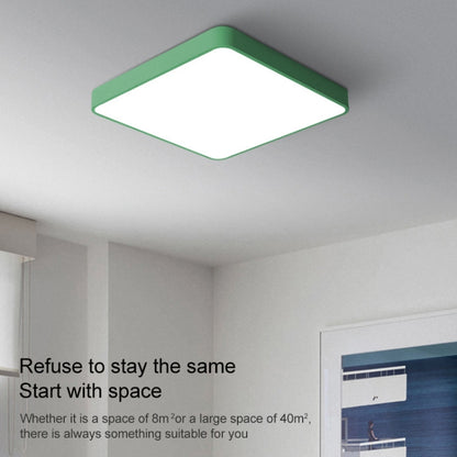 Macaron LED Square Ceiling Lamp, White Light, Size:60cm(Blue) by bashfashion