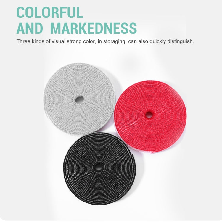 DUX DUICS Stoyobe Circle Hook and Loop Cable Ties, Length: 3m(Black) by DUX DUCIS