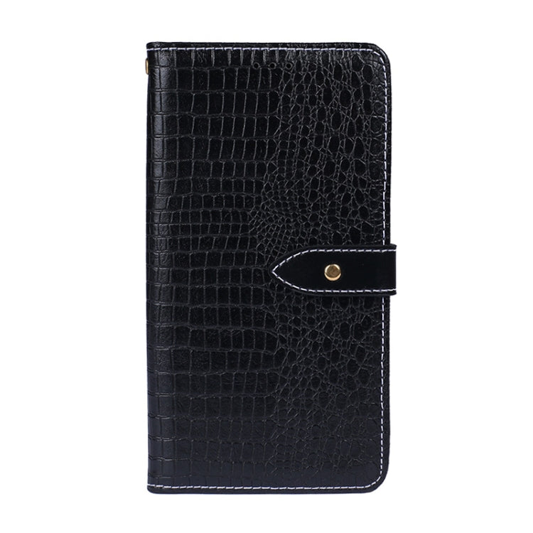 For TCL 20Y idewei Crocodile Texture Horizontal Flip Leather Phone Case(Black) by idewei