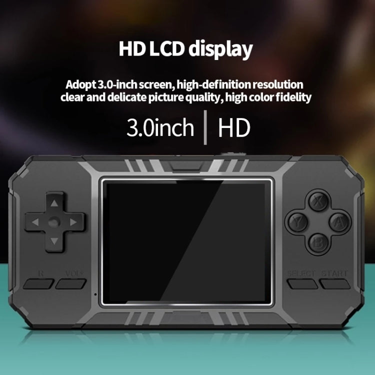 S8 3.0 inch Screen Classic Handheld Game Console Built-in 520 Games(Black) by bashfashion