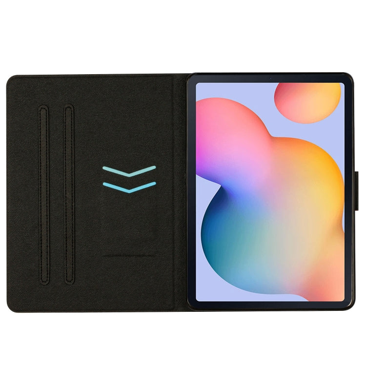 For Samsung Galaxy Tab A7 10.4 2020 T500 Marble Pattern Smart Leather Tablet Case(Blue) by bashfashion