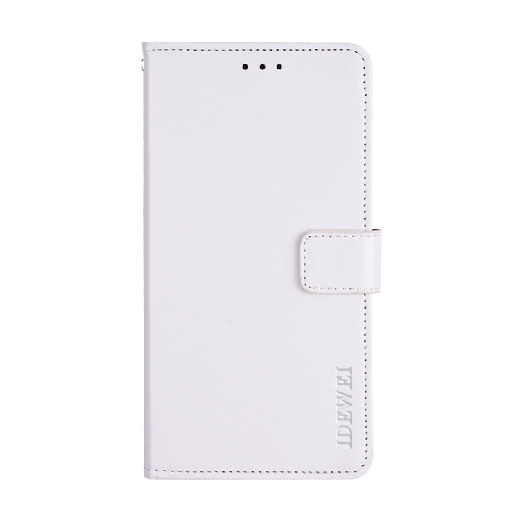 For Doogee X70 idewei Crazy Horse Texture Horizontal Flip Leather Case with Holder & Card Slots & Wallet(White) by idewei