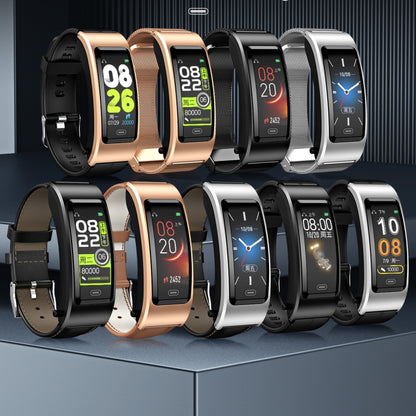 B7 Bluetooth Earphone Smart Bracelet, Support Sleep Monitoring / Blood Oxygen Monitoring / Heart Rate Monitoring(Silver + Silver Steel Chain) by bashfashion