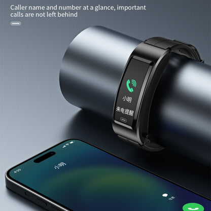 B7 Bluetooth Earphone Smart Bracelet, Support Sleep Monitoring / Blood Oxygen Monitoring / Heart Rate Monitoring(Silver + Silver Steel Chain) by bashfashion