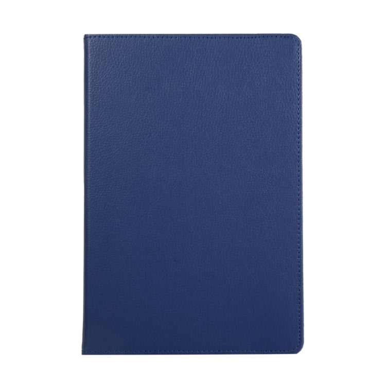 For Samsung Galaxy Tab S9 Ultra Litchi Texture 360 Degrees Rotation Holder Leather Tablet Case(Blue) by bashfashion