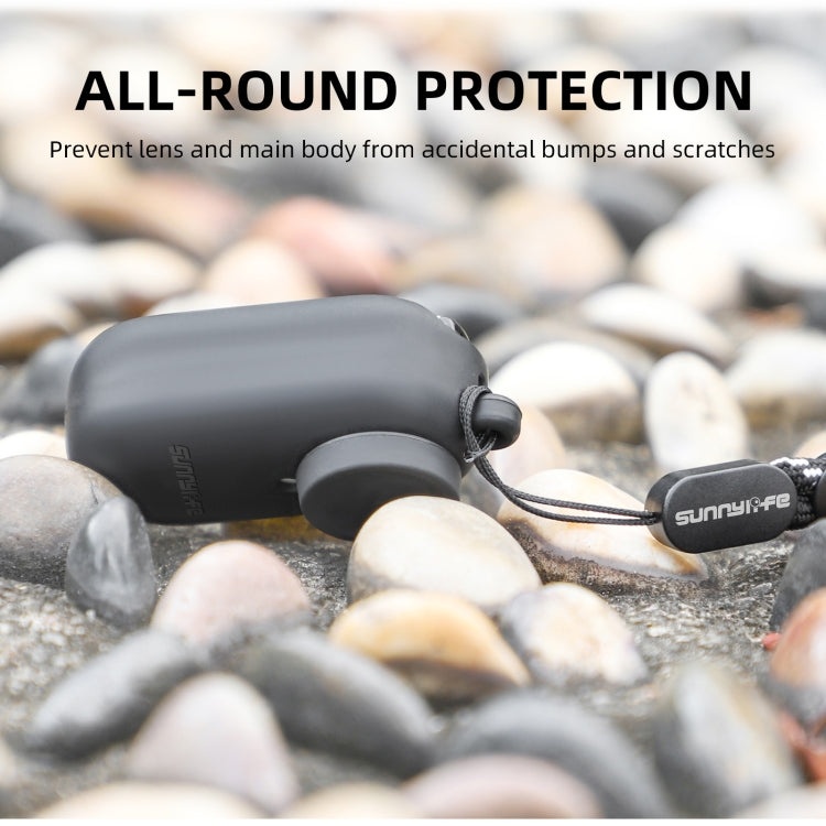 For Insta360 Go 3 Sunnylife IST-BHT594 Camera Body Silicone Case with Lens Cap & Neck Strap(White) by Sunnylife