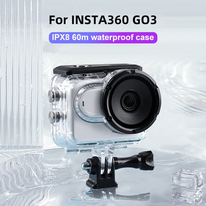 For Insta360 GO 3 / 3S Underwater Waterproof Housing Case with Touch Back Cover by bashfashion