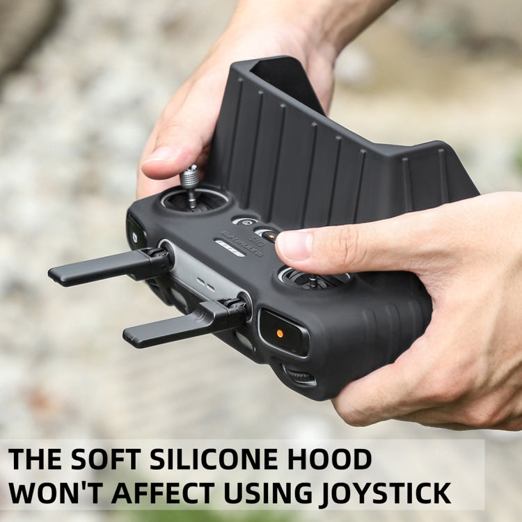 For DJI RC 2 Sunnylife Remote Control Shockproof Anti-scratch Silicone Case with Hood(Grey) by Sunnylife