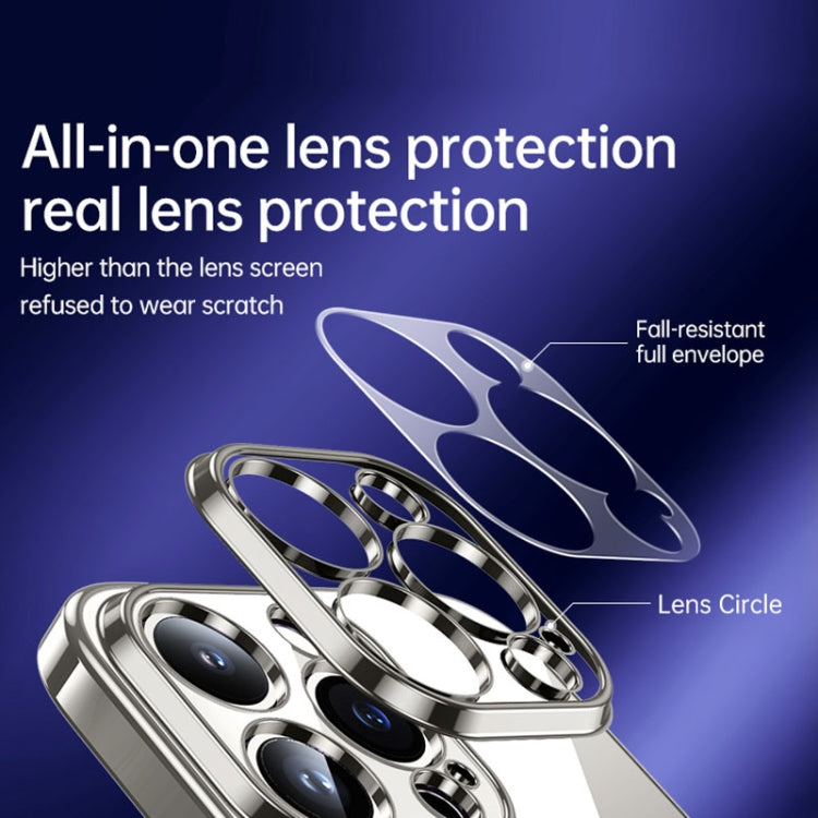 For iPhone 15 Pro SULADA Shine Through Series Plating TPU Transparent Phone Case(Silver) by SULADA