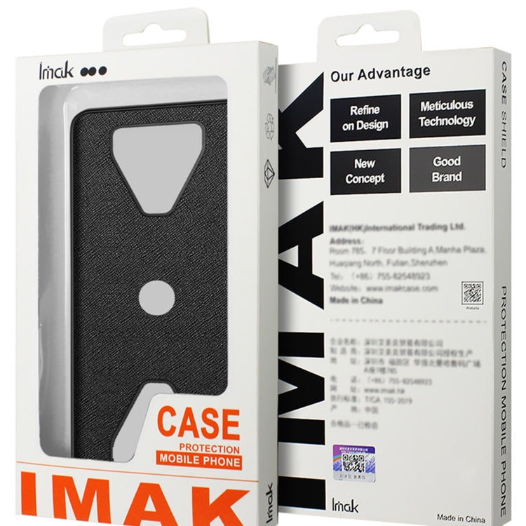For iPhone 15 Pro IMAK LX-5 Series Shockproof PC + PU + TPU Protective Phone Case(Cross Texture) by imak