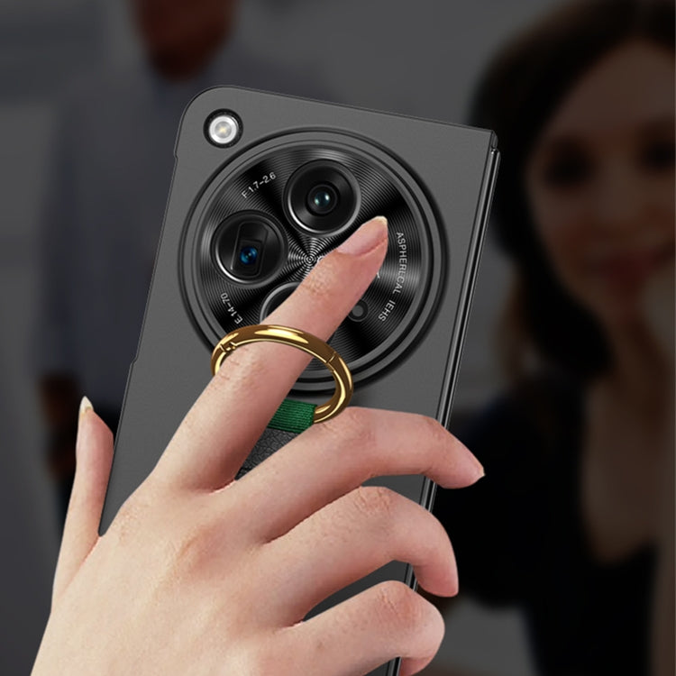 For OPPO Find N3 / OnePlus Open GKK Integrated Ultrathin Shockproof Phone Case with Ring Wrist Strap(Green) by GKK