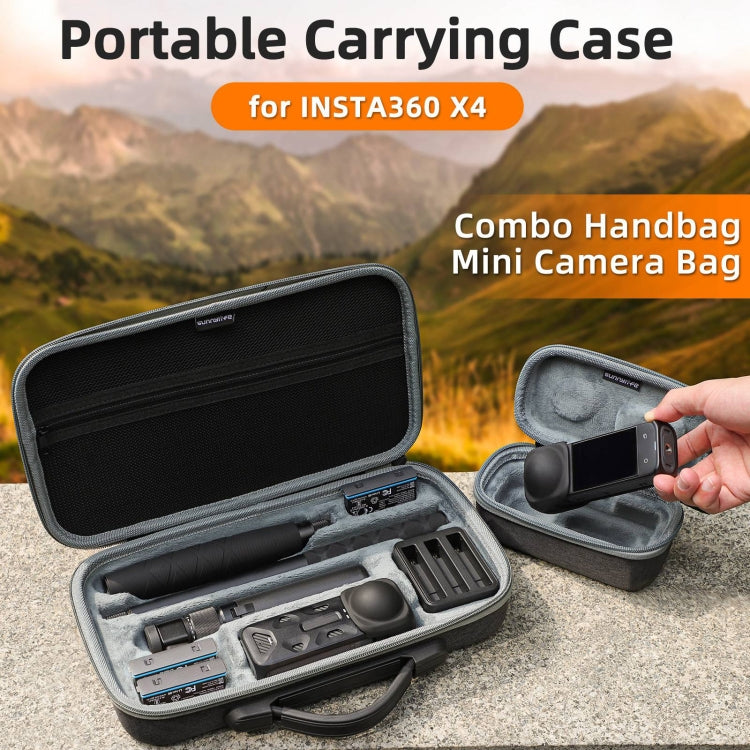 For Insta360 X4 / X5 Sunnylife Carrying Case Handbag, Model:X4-B816 Combo Bag by Sunnylife