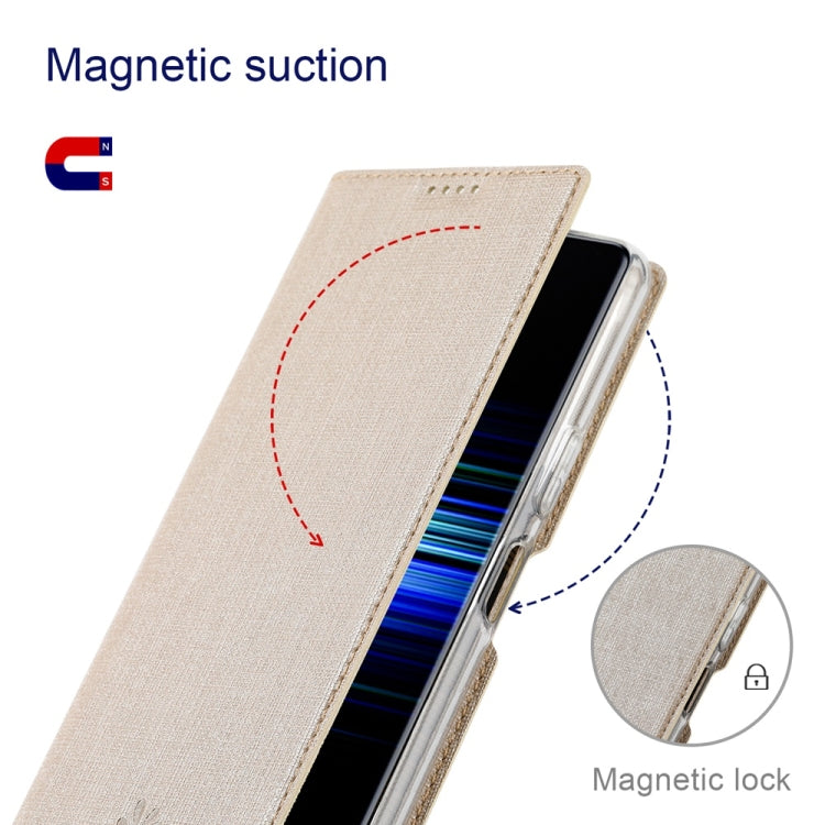 For Sharp Aquos Wish4 ViLi DMX Series TPU + PU Leather Magnetic Phone Case(Gold) by ViLi