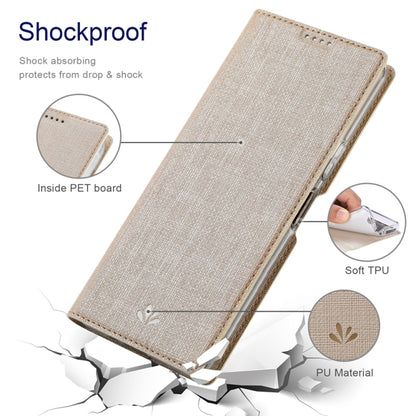 For Sharp Aquos Wish4 ViLi DMX Series TPU + PU Leather Magnetic Phone Case(Gold) by ViLi