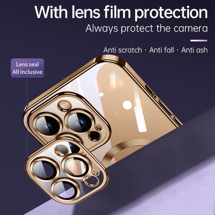 For iPhone 16 Plus SULADA MagSafe Plating TPU Shockproof Phone Soft Case(Black) by SULADA