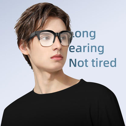 E60 ENC Noise Reduction Smart Audio Bluetooth Glasses(Transparent) by bashfashion