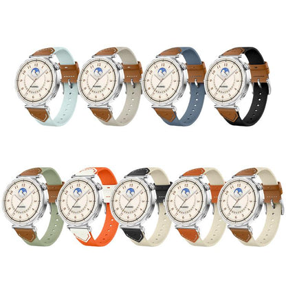 For Huawei Watch GT 5 41mm Quick Release Button Hybrid Braid Watch Band(Orange White) by bashfashion