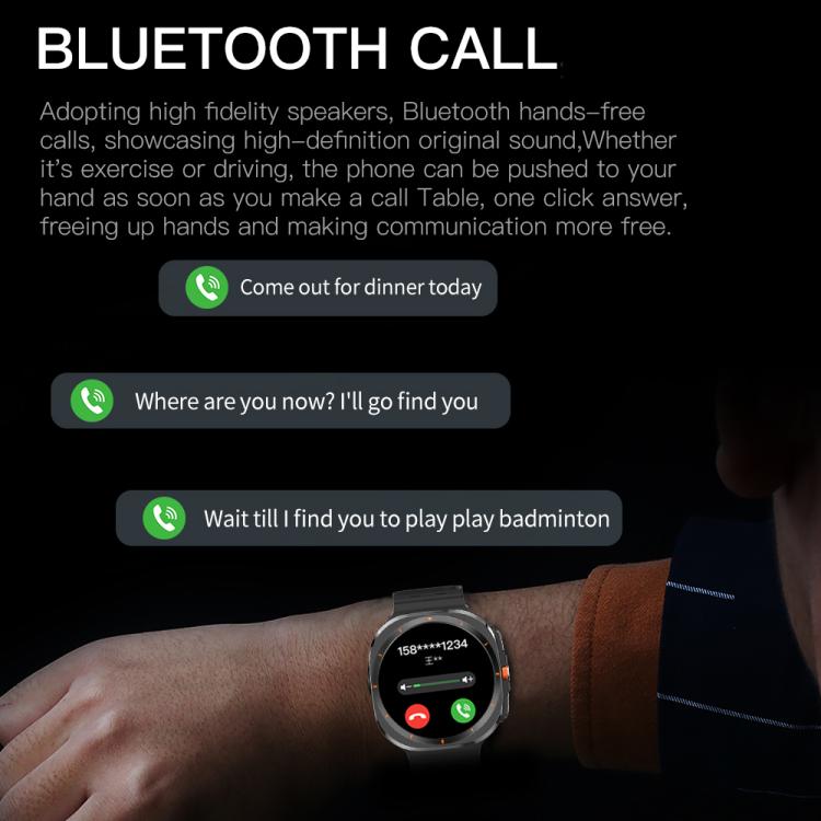 X7 1.51 inch IPS Screen Bluetooth Smart Watch Supports Healthy Monitoring(Orange) by bashfashion