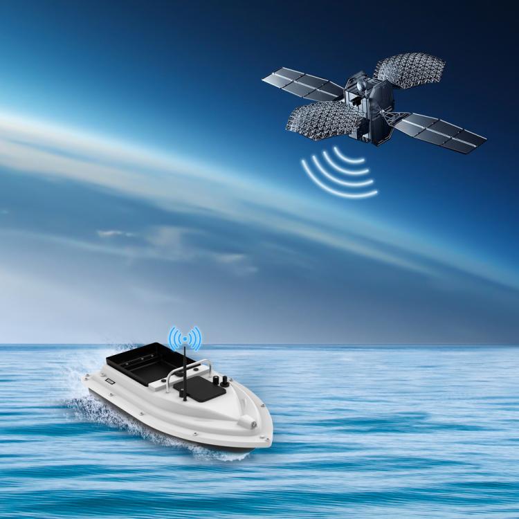 D26C Two Hoppers Smart Remote Control Fishing Bait Boat Support GPS Positioning, Plug:EU Plug by bashfashion