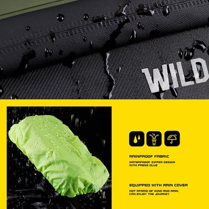 WILD MAN GX330 Mountain Bicycle Mobile Phone Holder EVA Hard Shell Handlebar Bag(Army Green) by WILD MAN