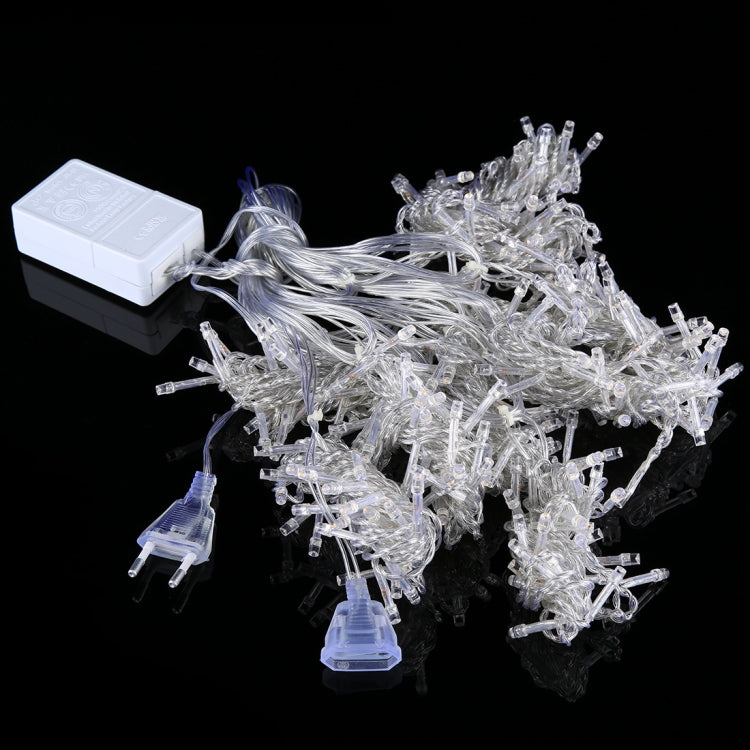 3m(Length) x 3m(Height) Blue Light LED Decoration Light, 300 LEDs Curtain String Light with End Joint & Multi-function Controller & Memory Waterproof, EU Plug, AC 220V by bashfashion