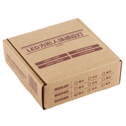 CL053 LED Square Human Body Sensor Light, Style: Linkage (Warm White) by bashfashion