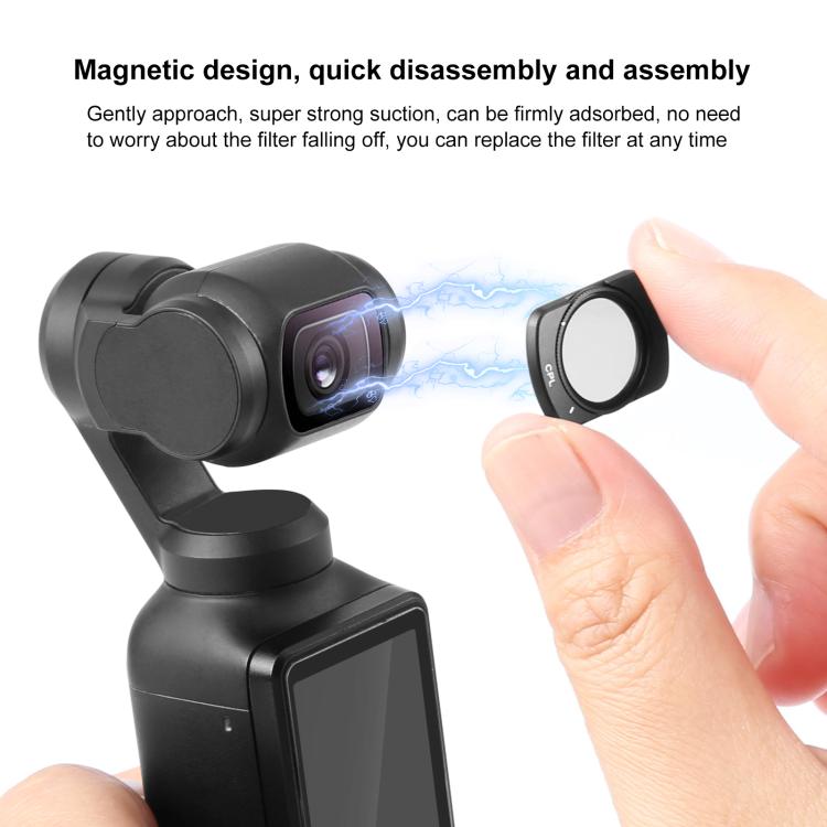 For DJI Osmo Pocket 3 PULUZ Magnetic Camera Lens CPL Filter by PULUZ