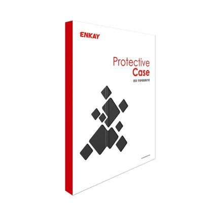 For iPad 2025 / 2022 ENKAY Tri-fold Custer Texture Leather Stand Smart Case(Grey) by ENKAY