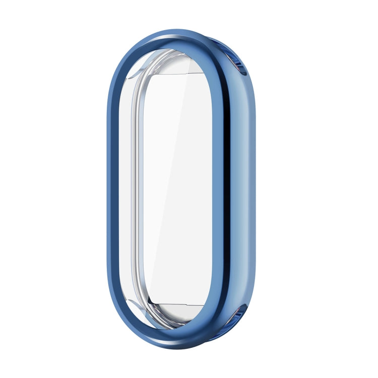 For Xiaomi Mi Band 8 ENKAY Hat-Prince Full Coverage Electroplated Soft TPU Case with Screen Protection(Navy Blue) by ENKAY