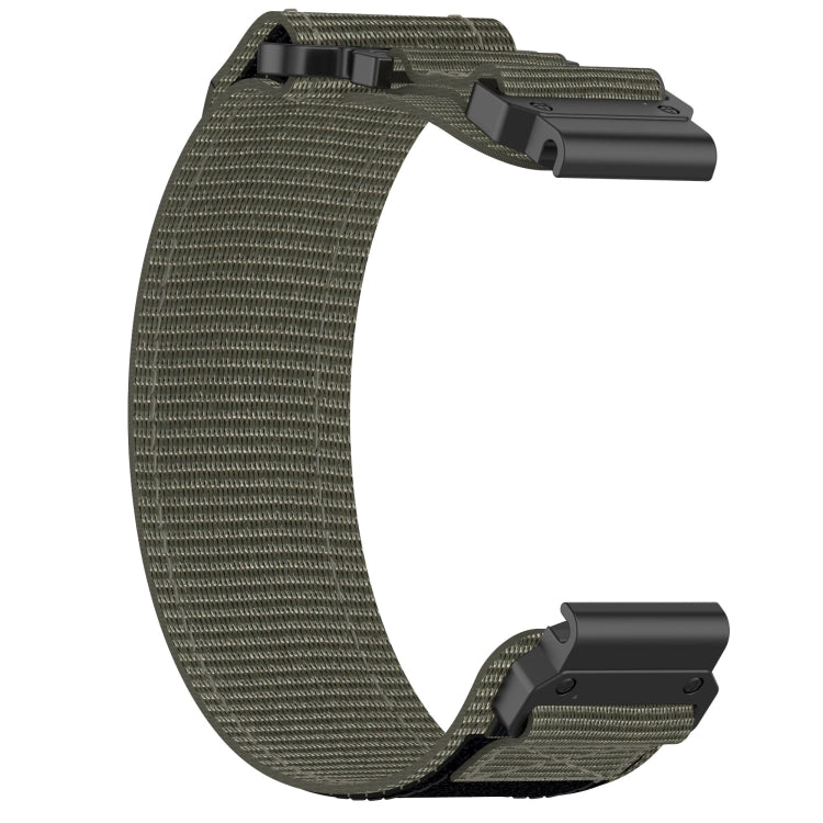 For Garmin Quatix 5 22mm Nylon Hook And Loop Fastener Watch Band(Grey) by bashfashion