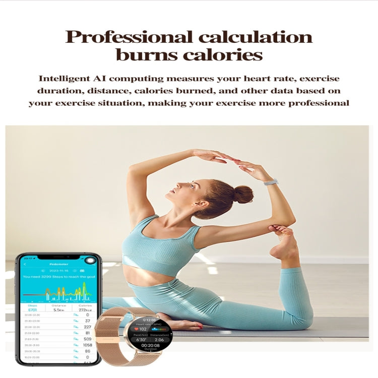 KM88 1.32 inch Color Screen Smart Watch, Support Bluetooth Call / Health Monitoring(Gold) by bashfashion