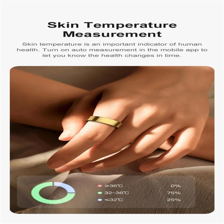 R09 SIZE 9 Smart Ring, Support Heart Rate / Blood Oxygen / Sleep Monitoring / Multiple Sports Modes(Silver) by bashfashion