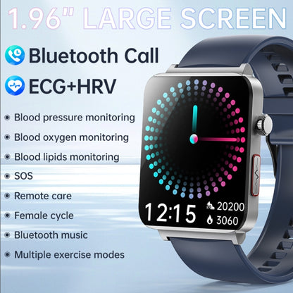 KS03 Pro 1.96 inch Color Screen Smart Watch, Support Bluetooth Call / Health Monitoring(Blue) by bashfashion